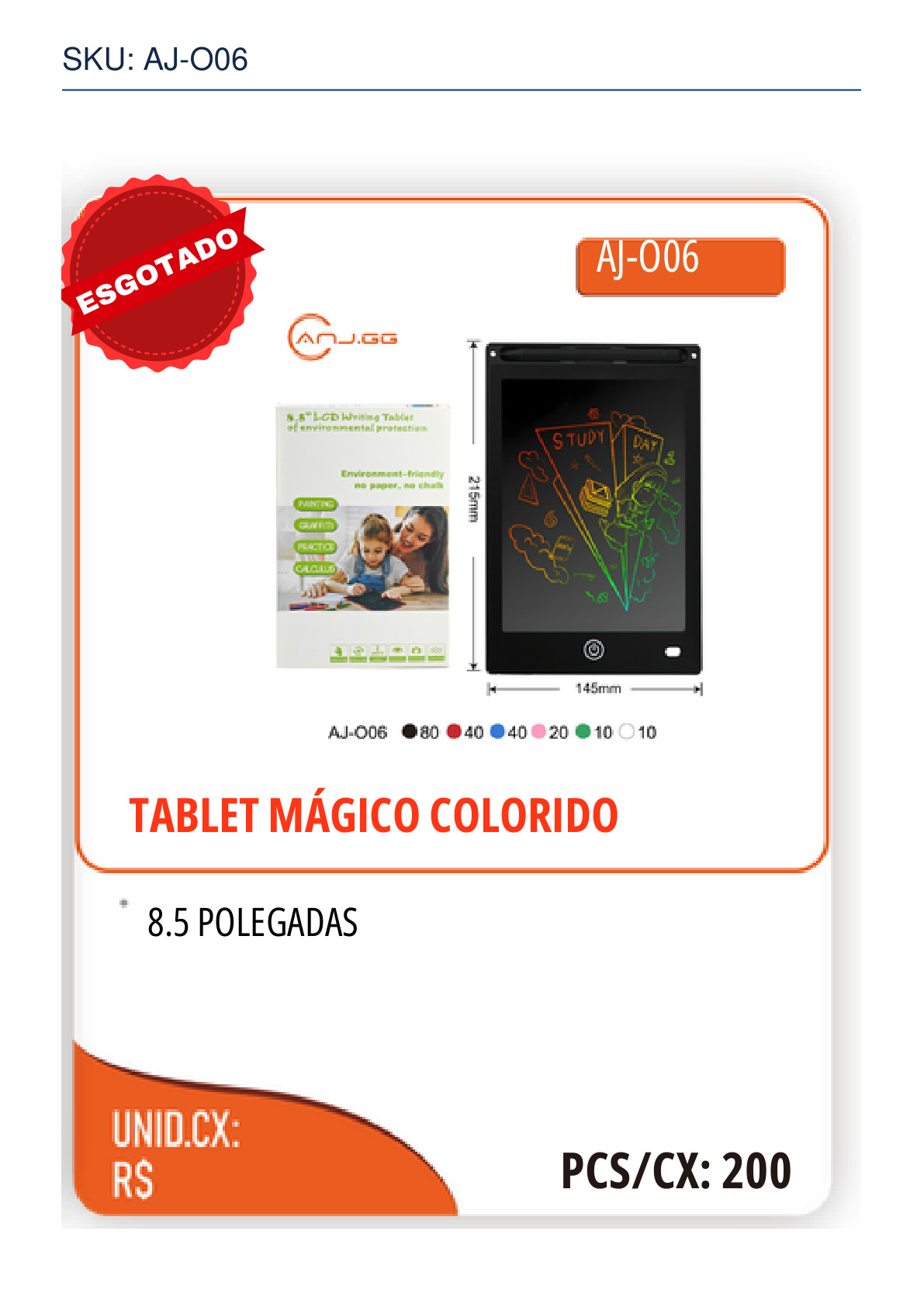 TABLET MÁGICO COLORIDO