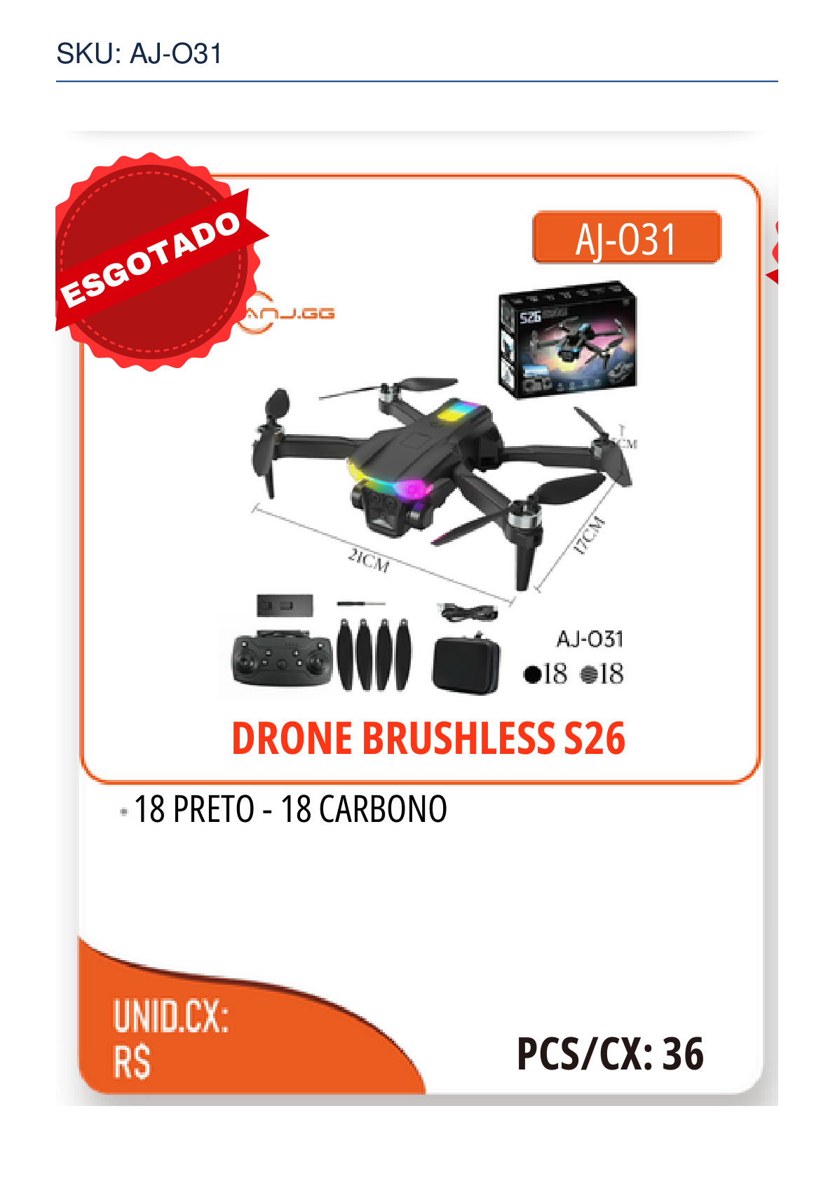 DRONE BRUSHLESS S26