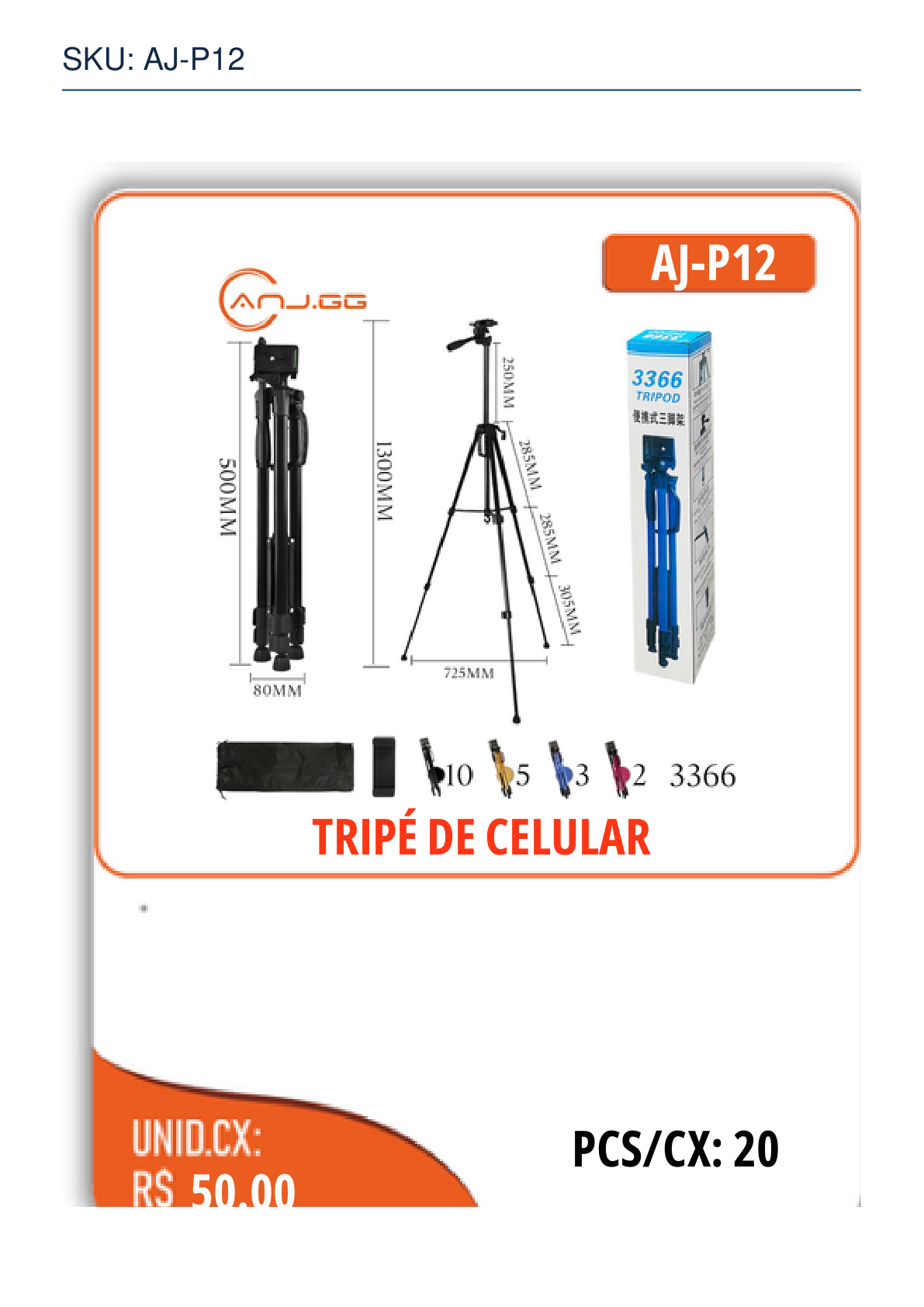 TRIPÉ DE CELULAR