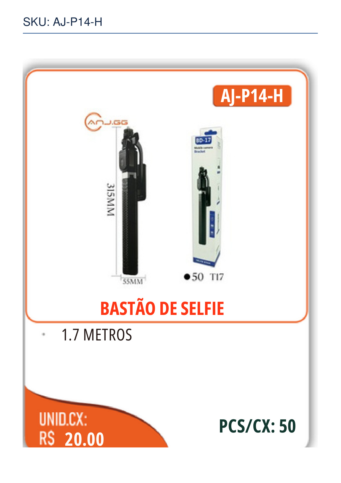 BASTÃO DE SELFIE