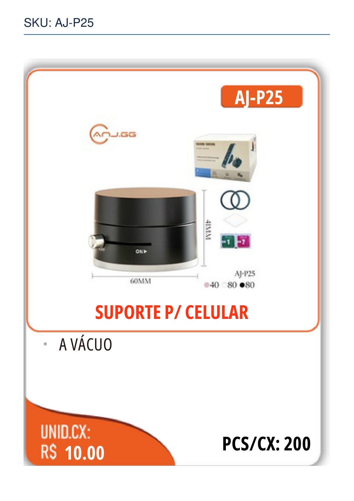 SUPORTE P/ CELULAR