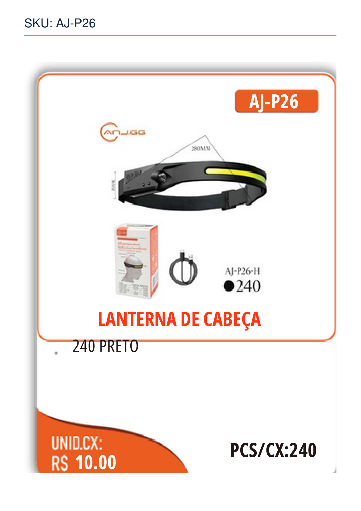 LANTERNA DE CABEÇA
