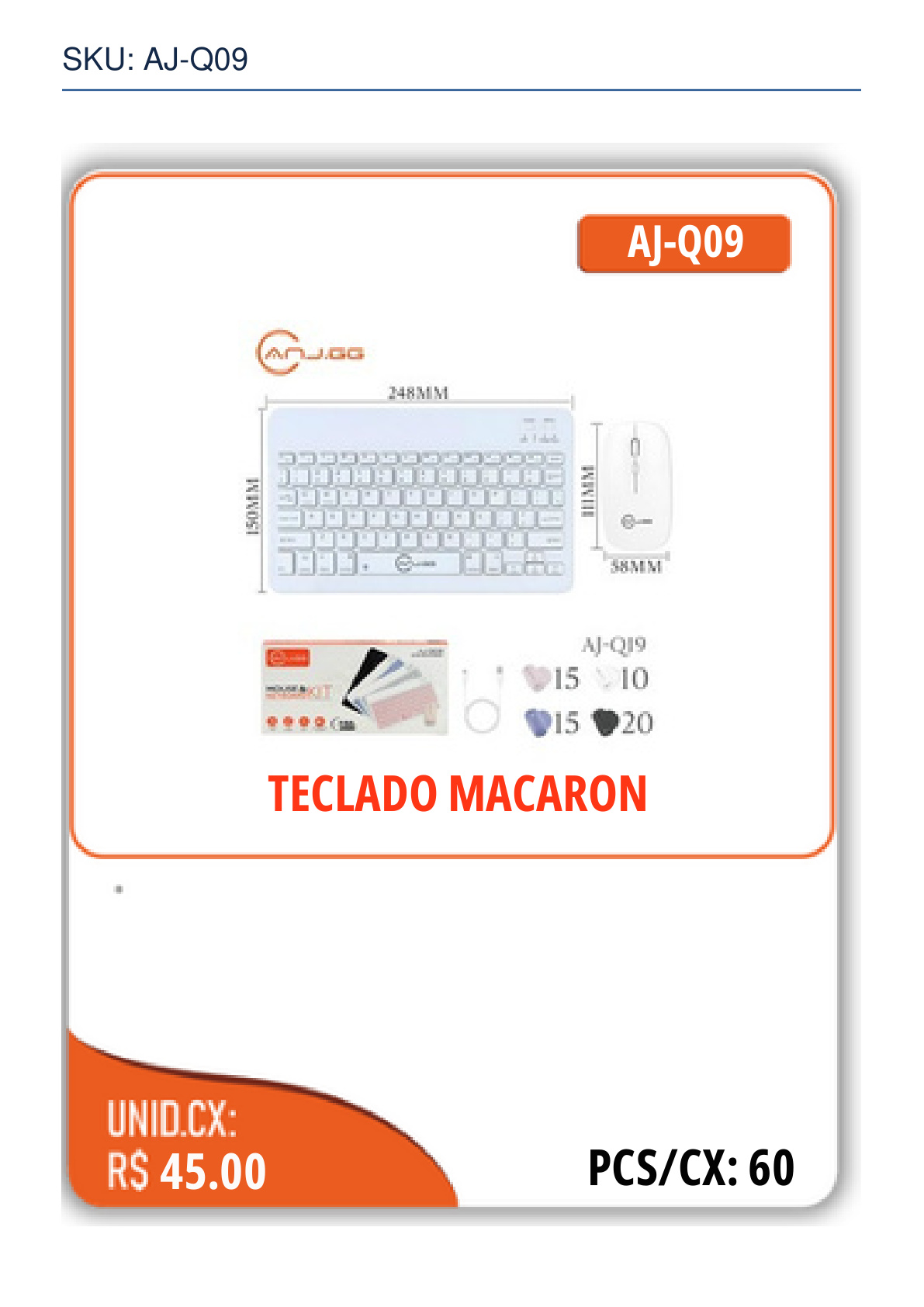 TECLADO MACARON