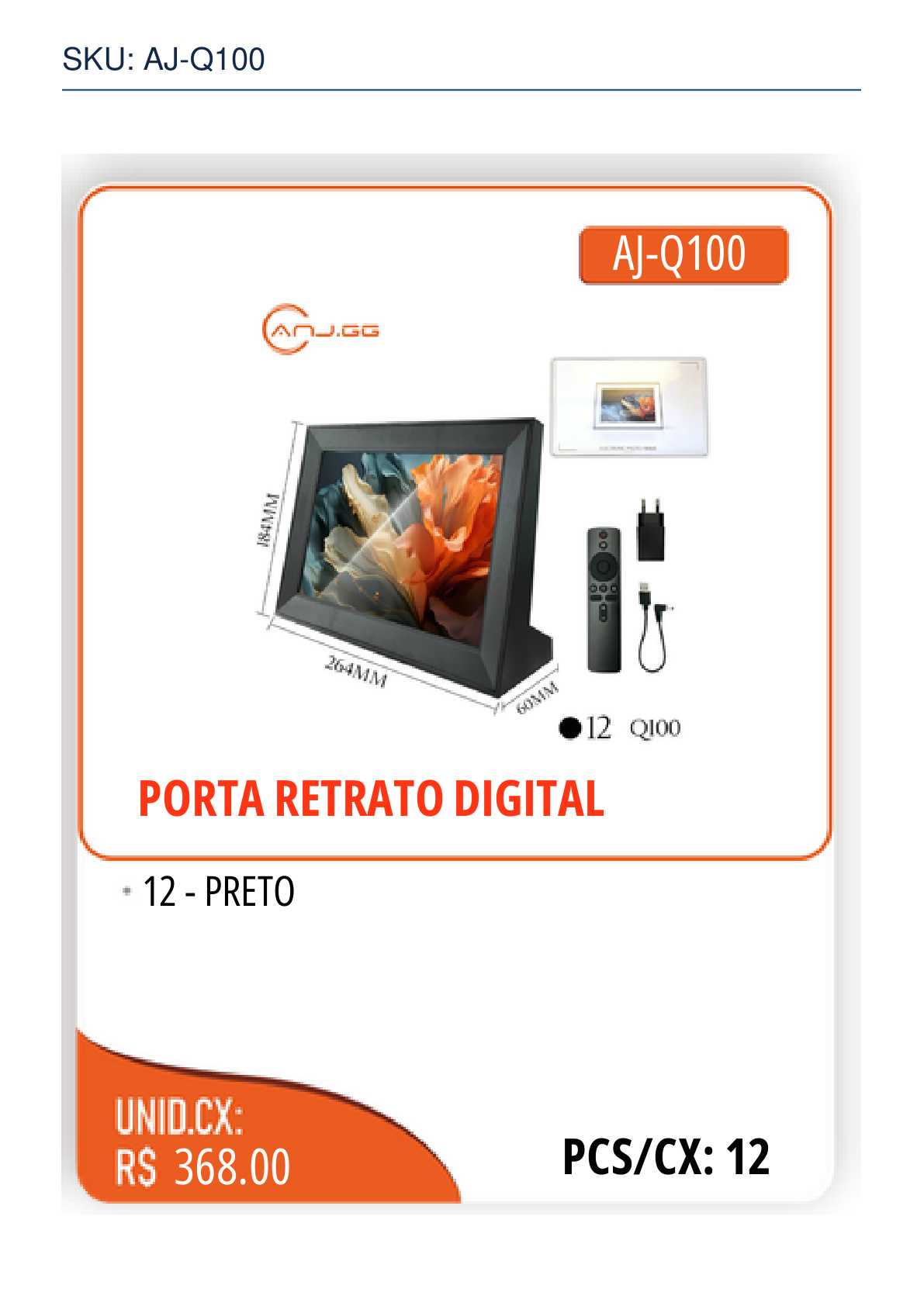 PORTA RETRATO DIGITAL