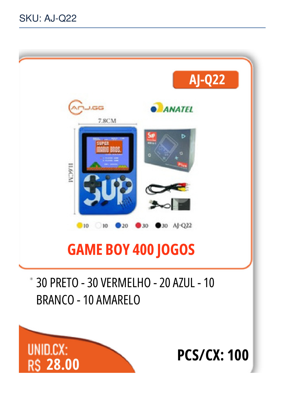 GAME BOY 400 JOGOS