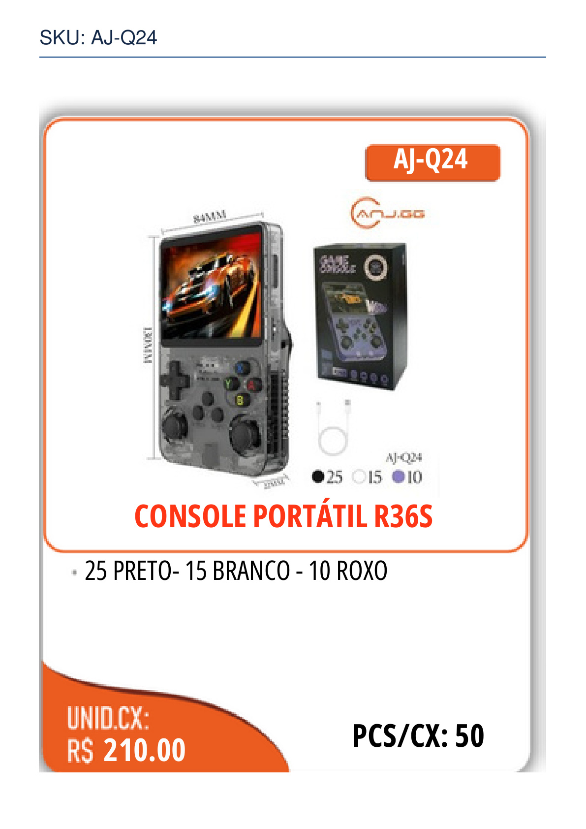 CONSOLE PORTÁTIL R36S