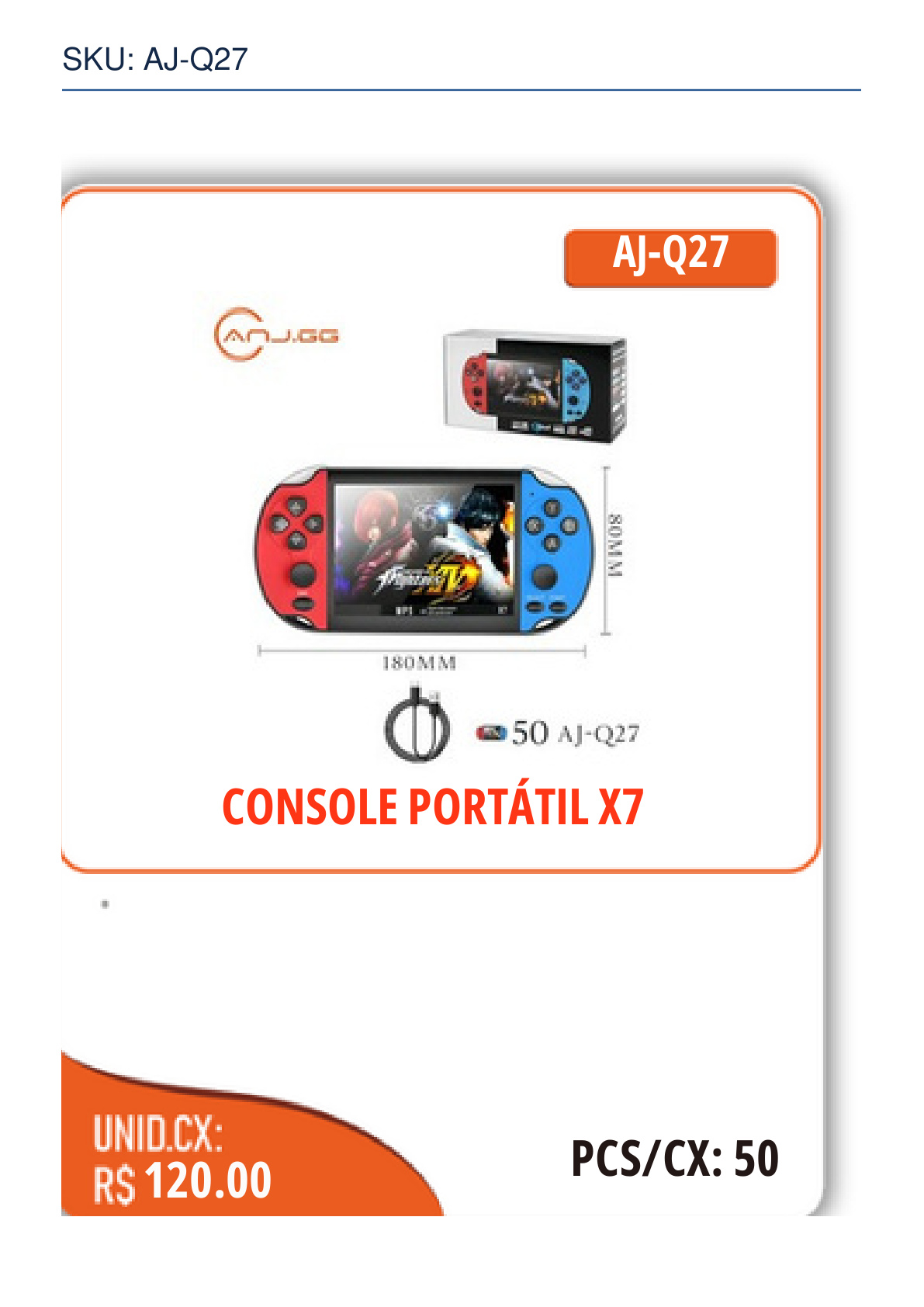 CONSOLE PORTÁTIL X7