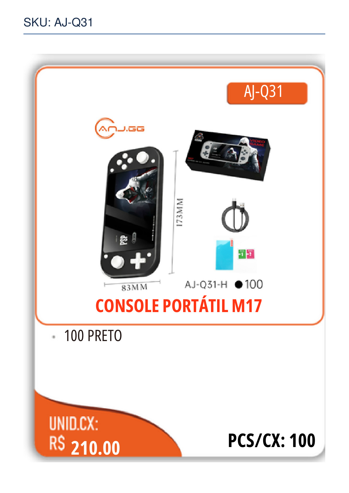 CONSOLE PORTÁTIL M17