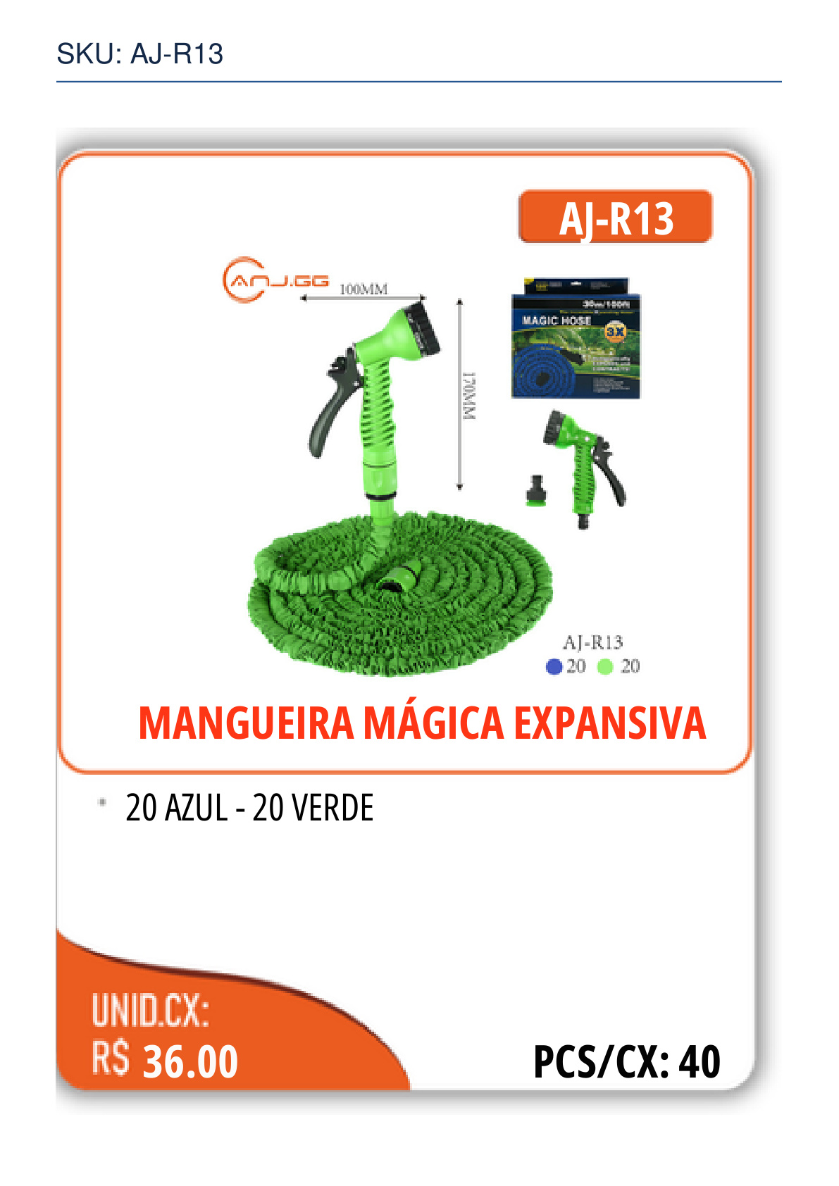 MANGUEIRA MÁGICA EXPANSIVA