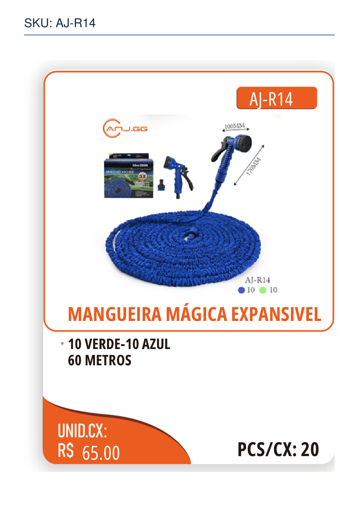 MANGUEIRA MÁGICA EXPANSIVEL