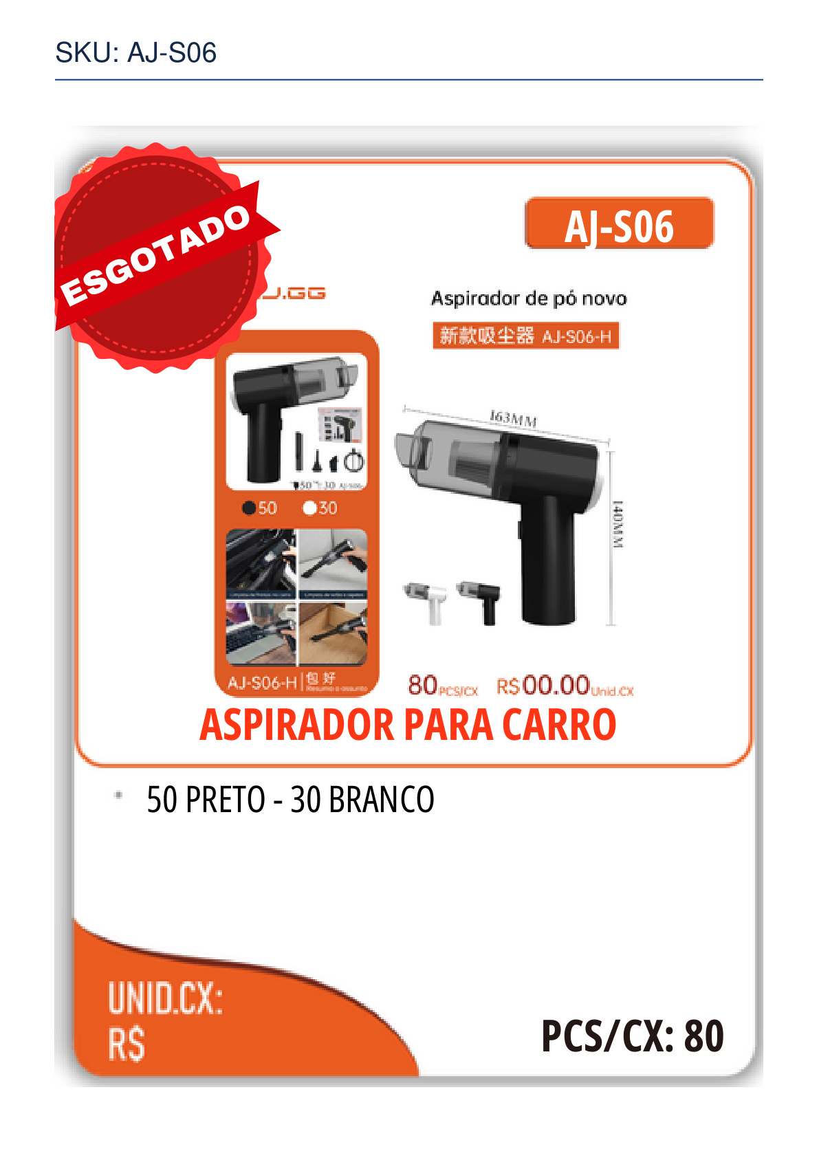 ASPIRADOR PARA CARRO