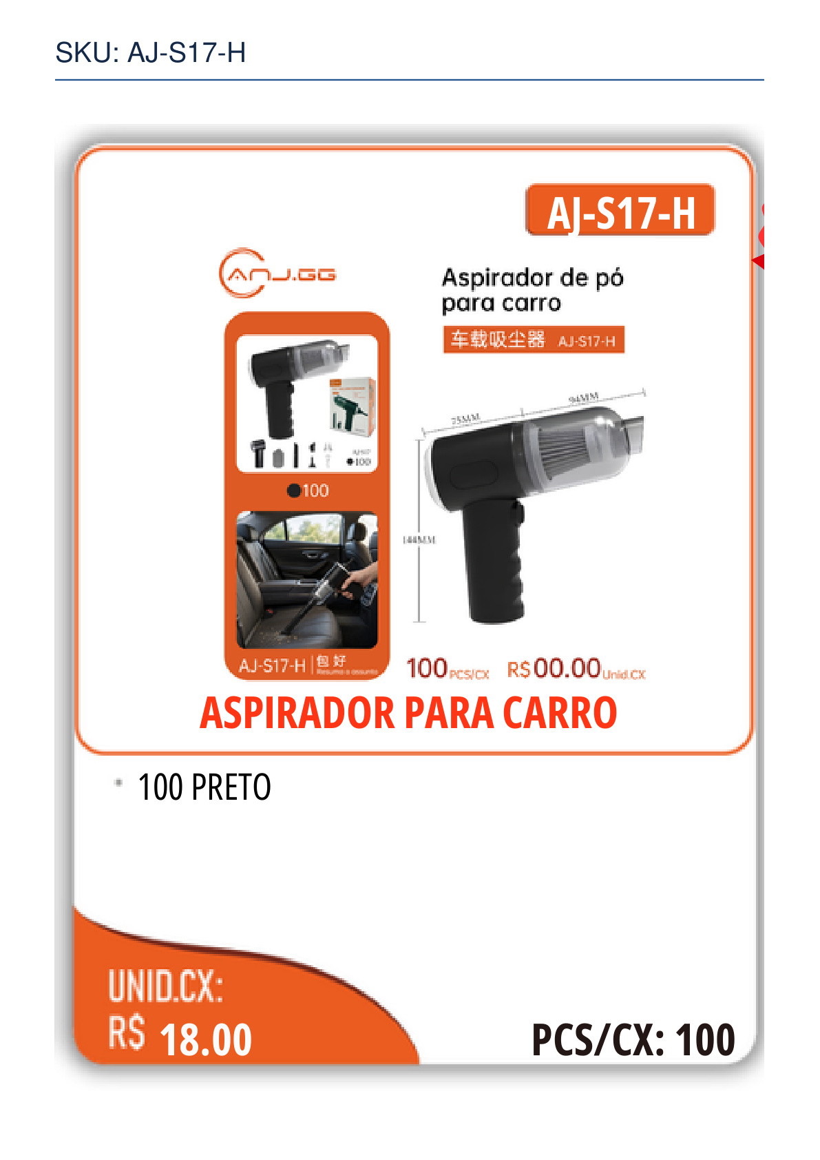 ASPIRADOR PARA CARRO