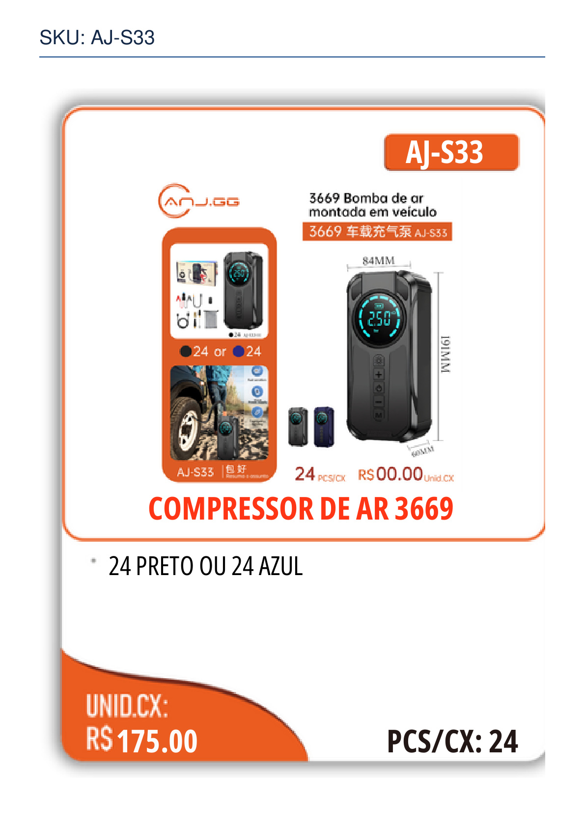 COMPRESSOR DE AR 3669