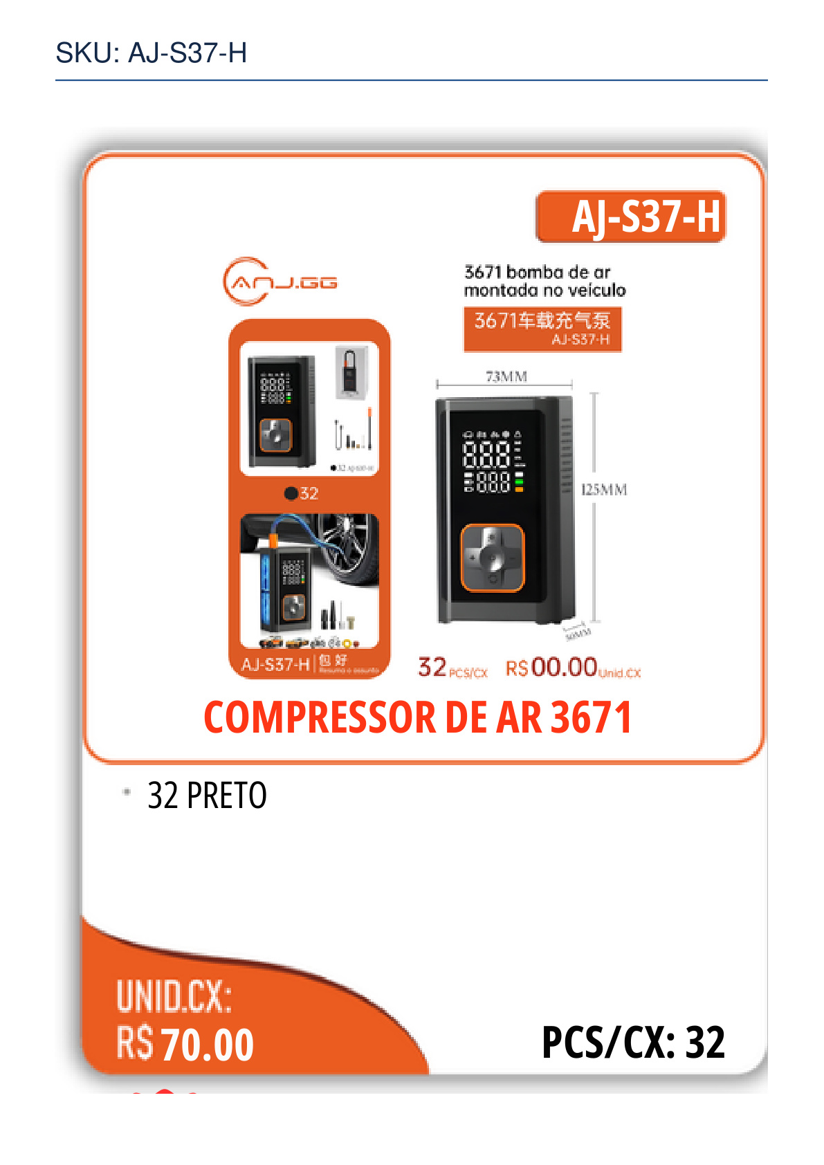COMPRESSOR DE AR 3671