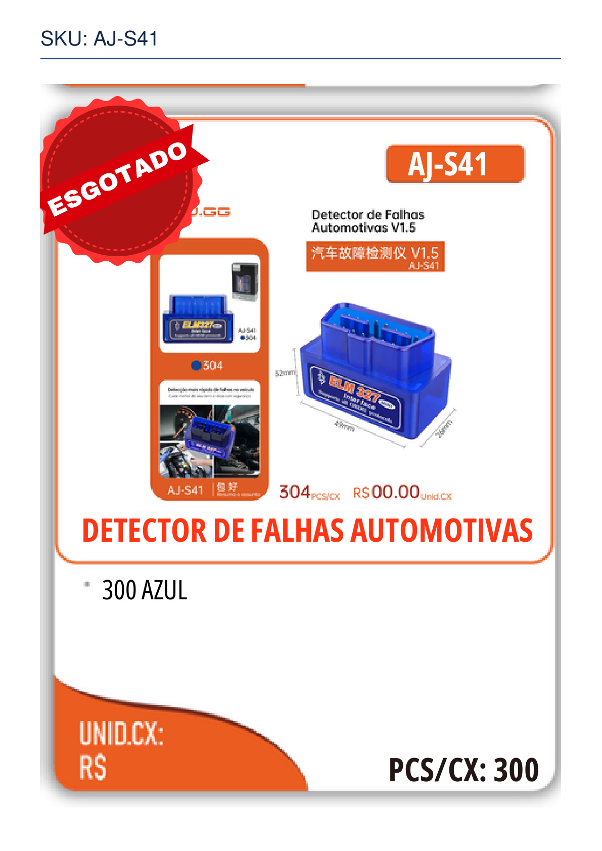 DETECTOR DE FALHAS AUTOMOTIVAS