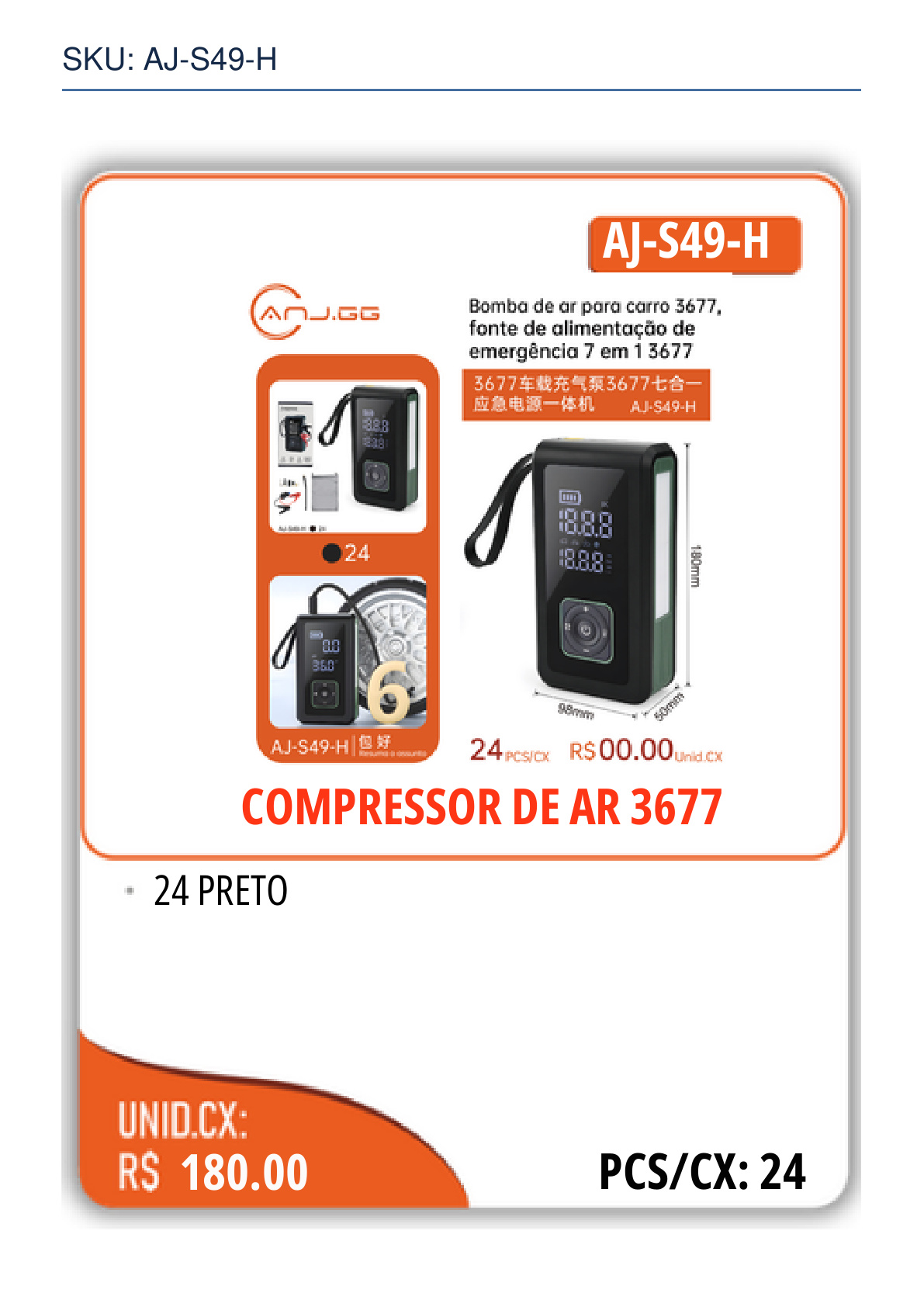 COMPRESSOR DE AR 3677