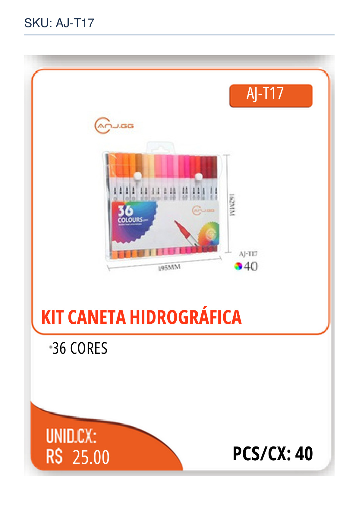 KIT CANETA HIDROGRÁFICA