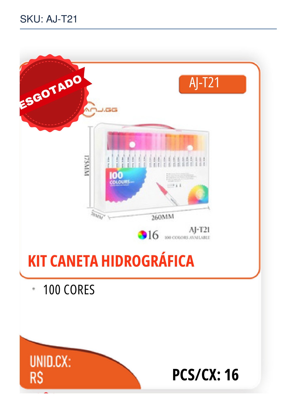 KIT CANETA HIDROGRÁFICA