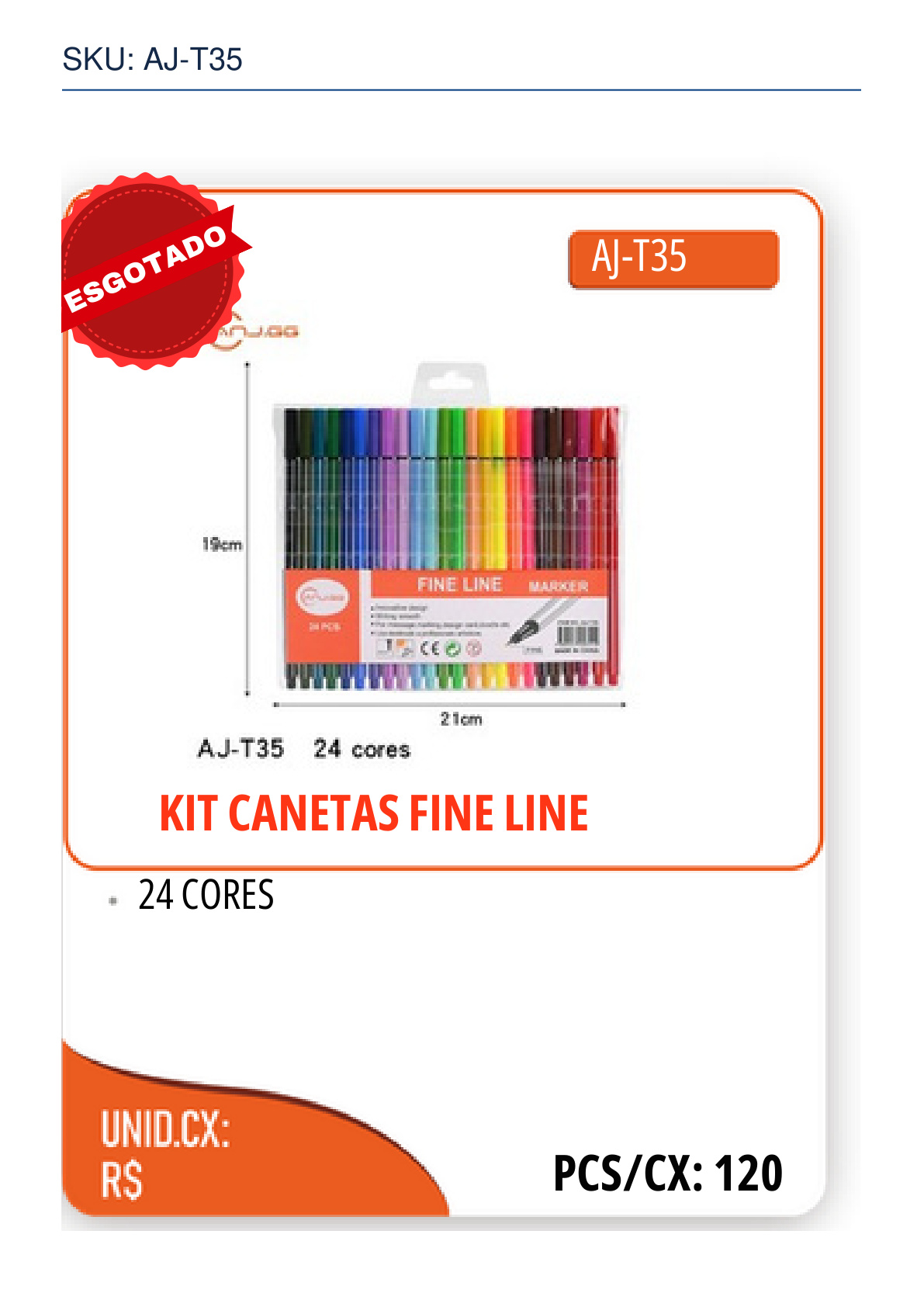 KIT CANETAS FINE LINE
