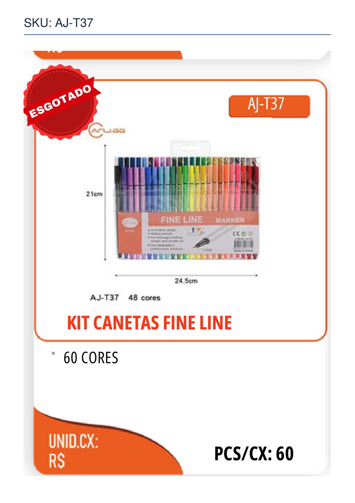 KIT CANETAS FINE LINE