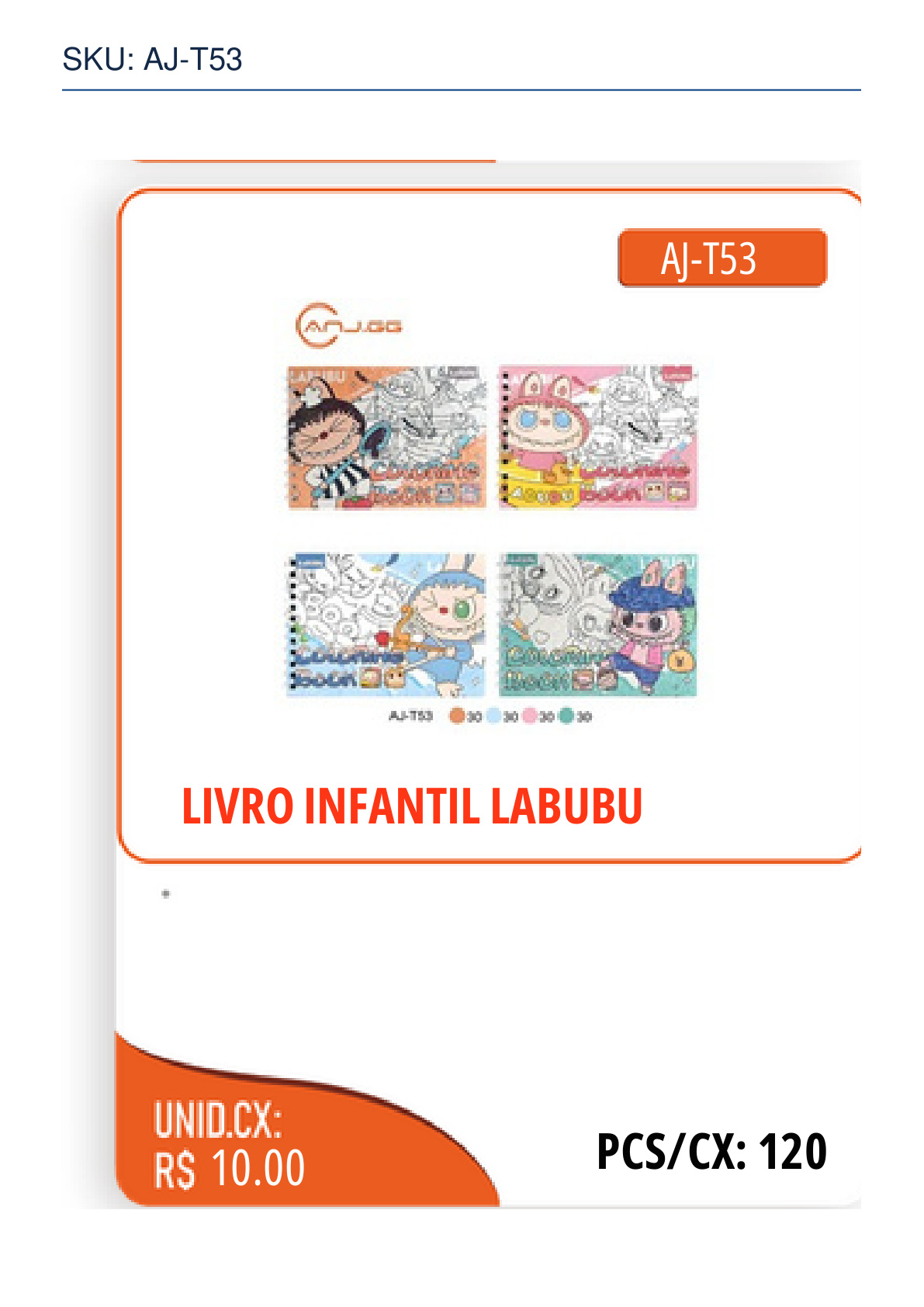 LIVRO INFANTIL LABUBU