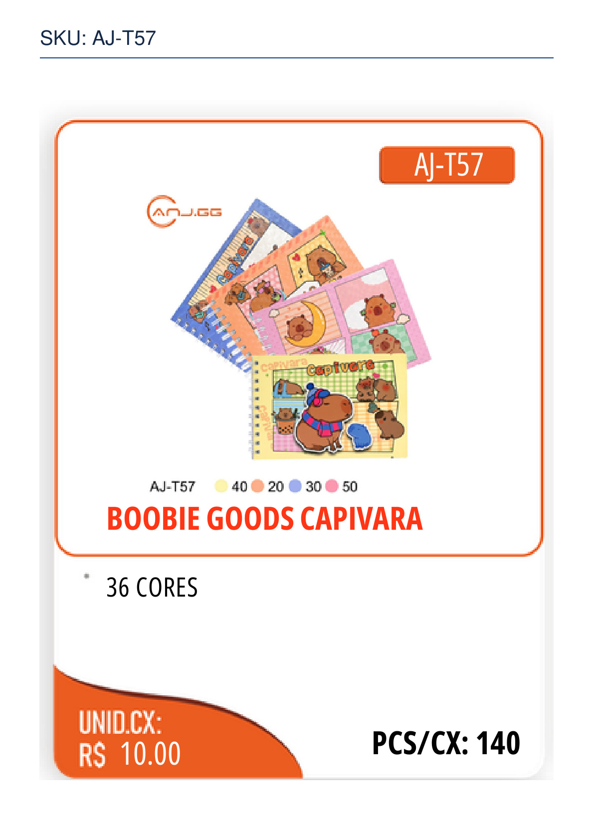 BOOBIE GOODS CAPIVARA