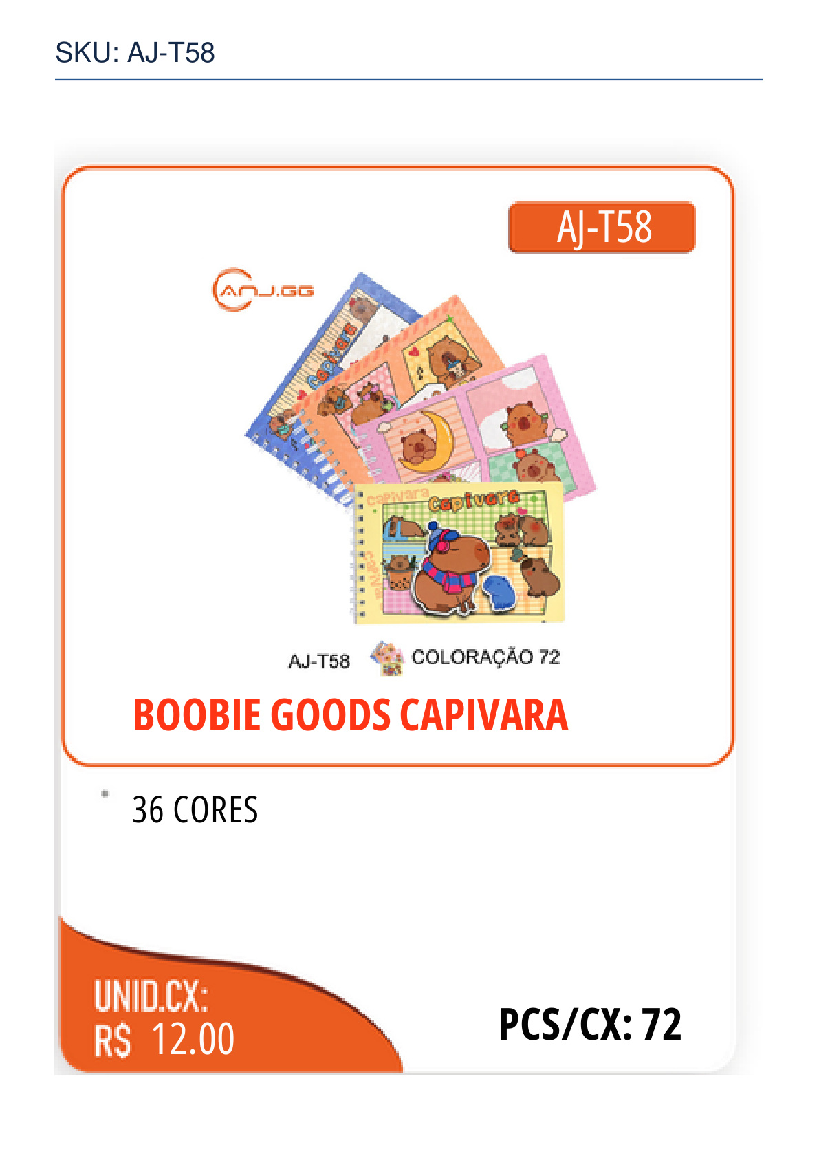 BOOBIE GOODS CAPIVARA