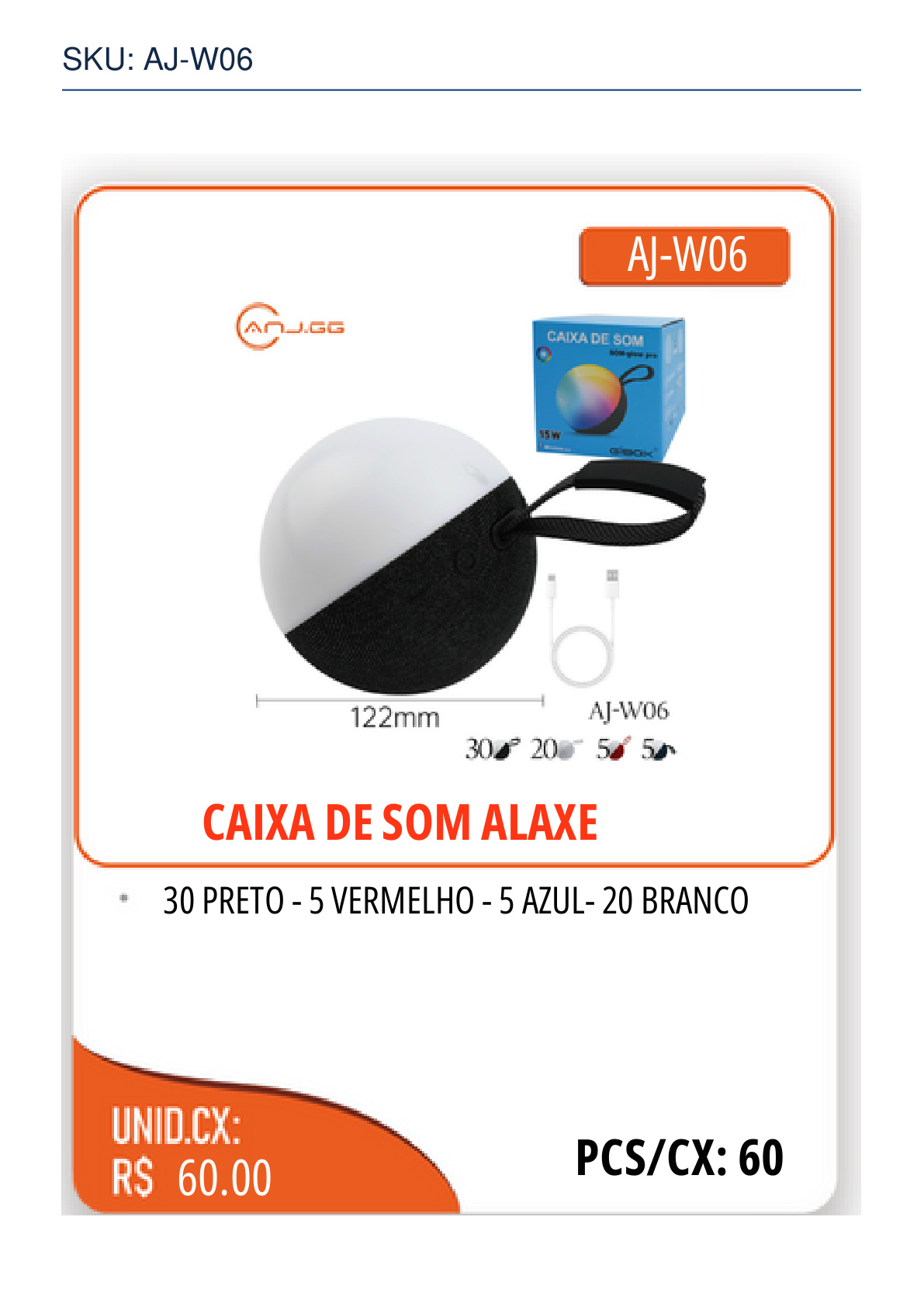 CAIXA DE SOM ALAXE
