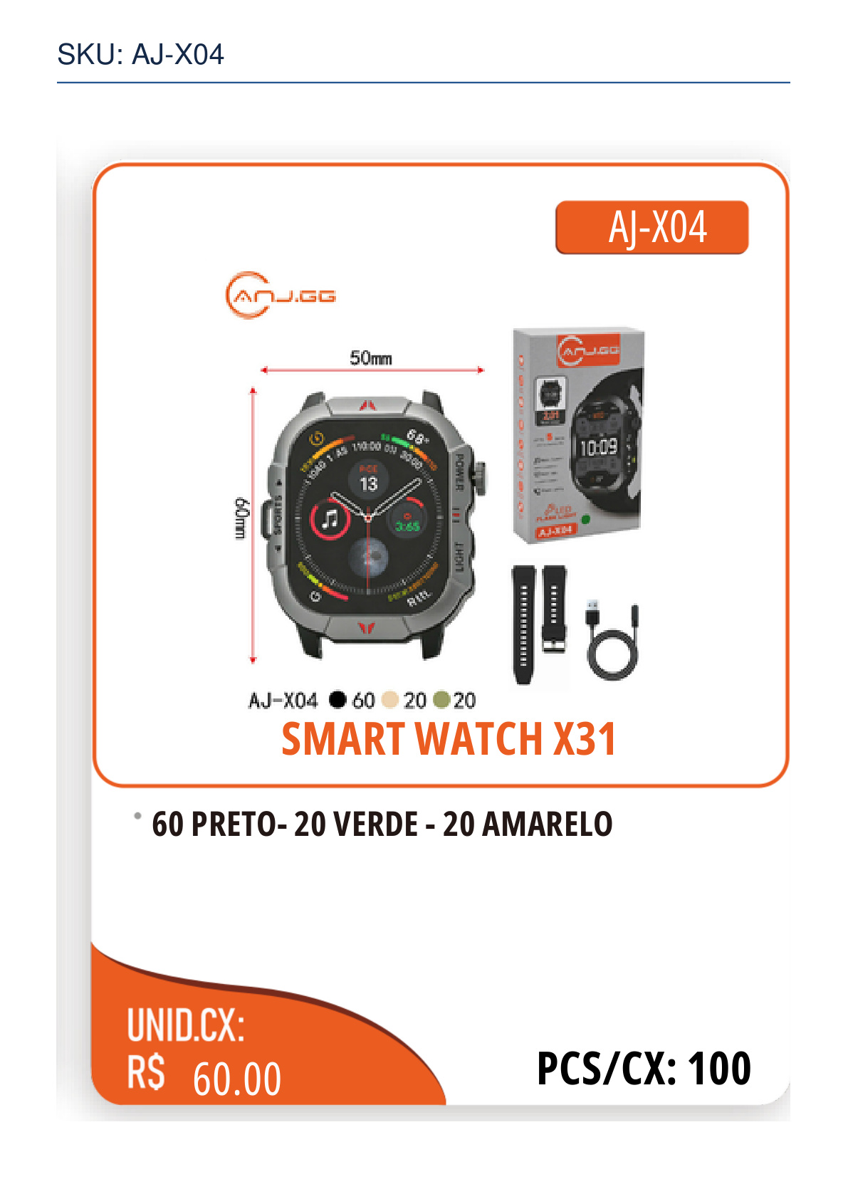 SMART WATCH X31