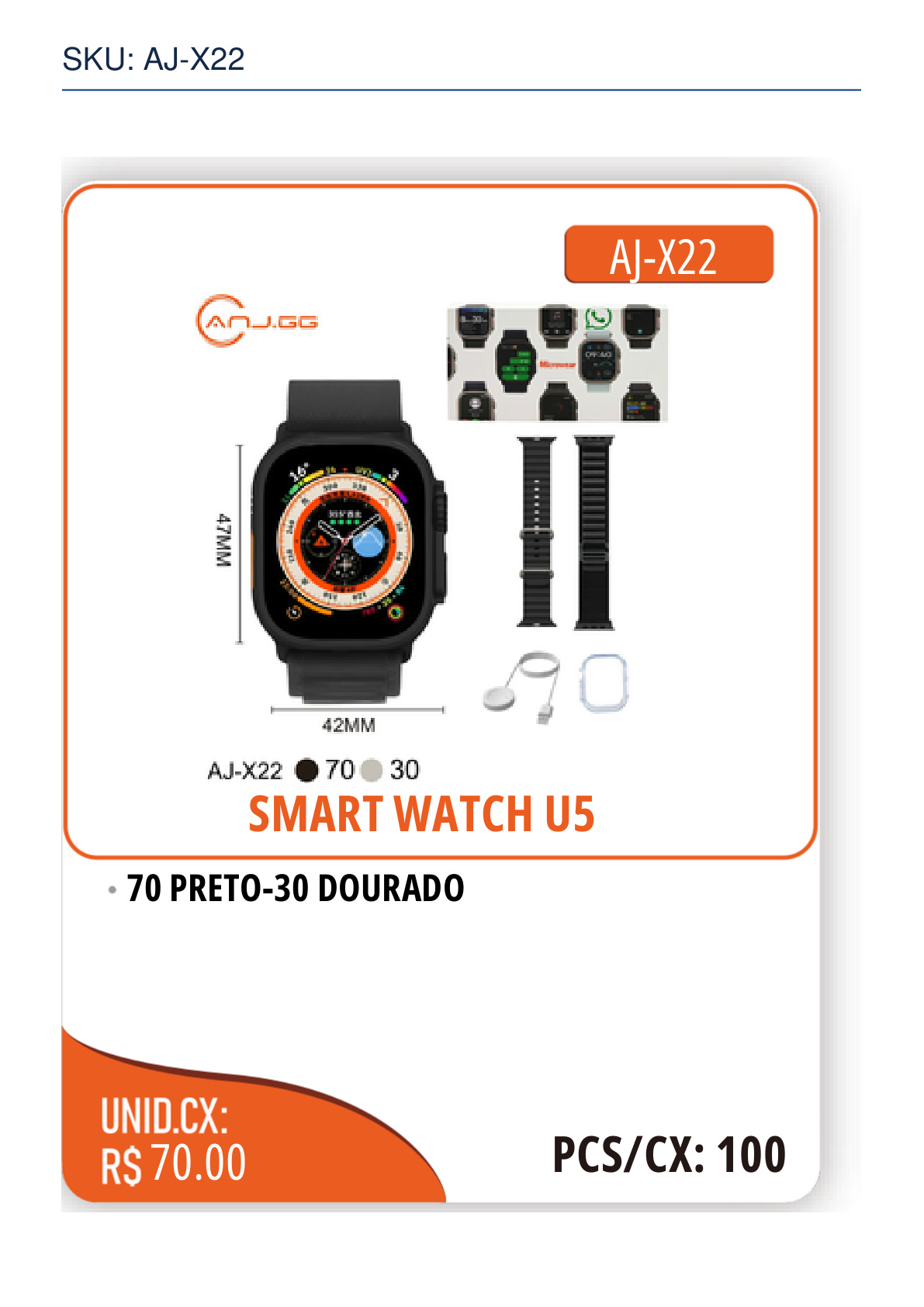 SMART WATCH U5