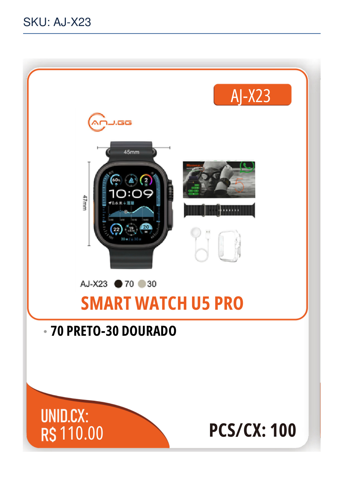 SMART WATCH U5 PRO