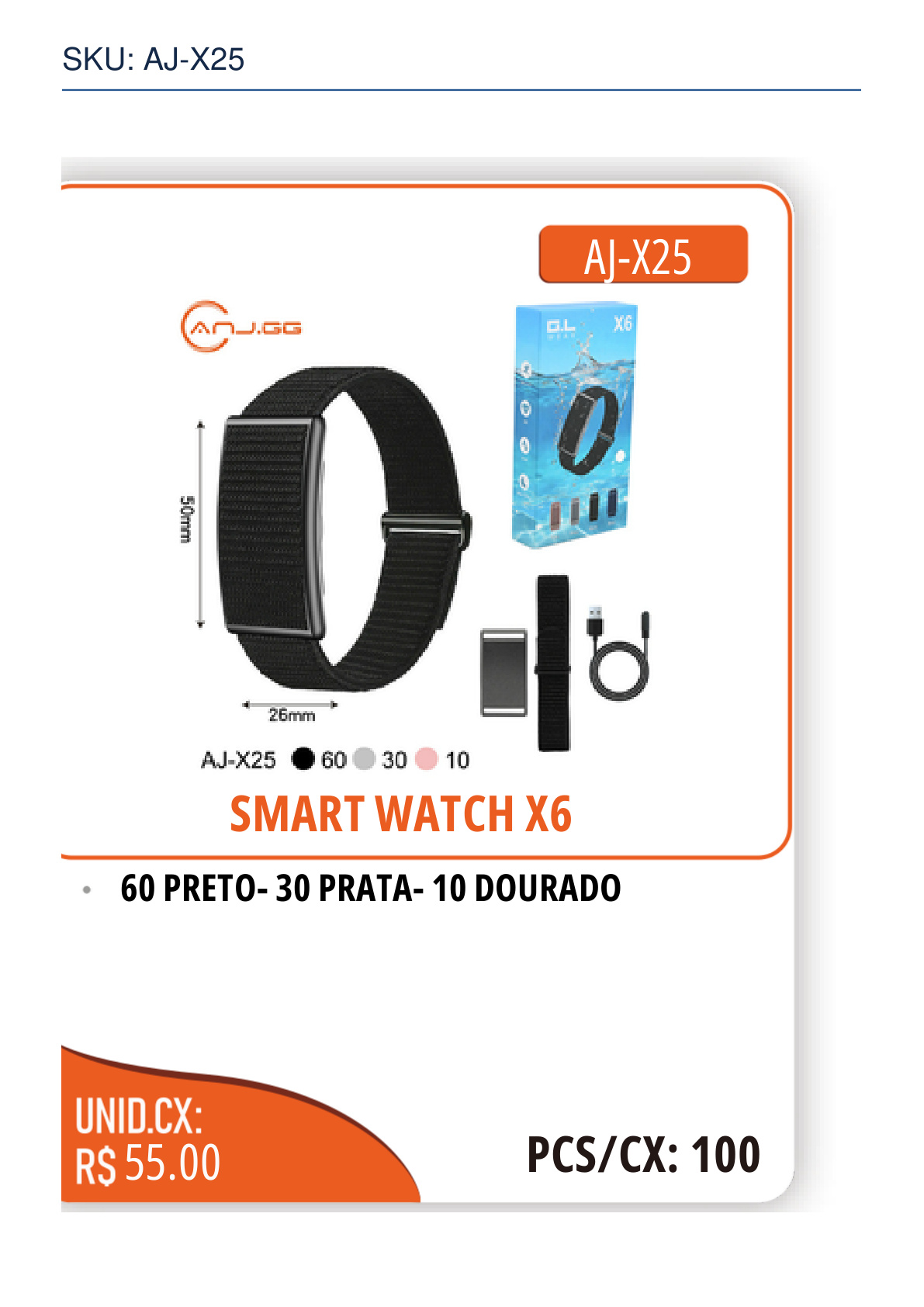 SMART WATCH X6