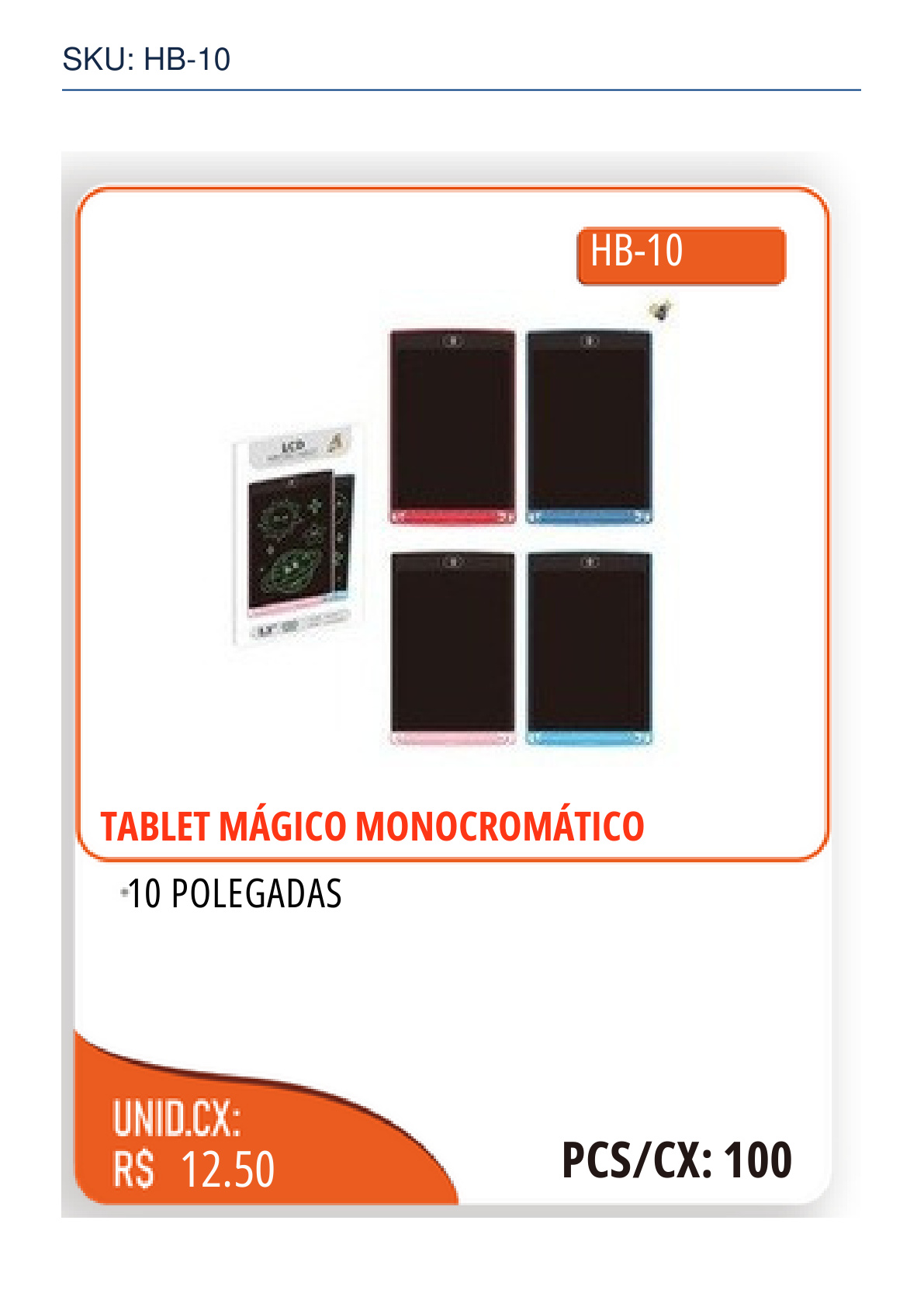 TABLET MÁGICO MONOCROMÁTICO