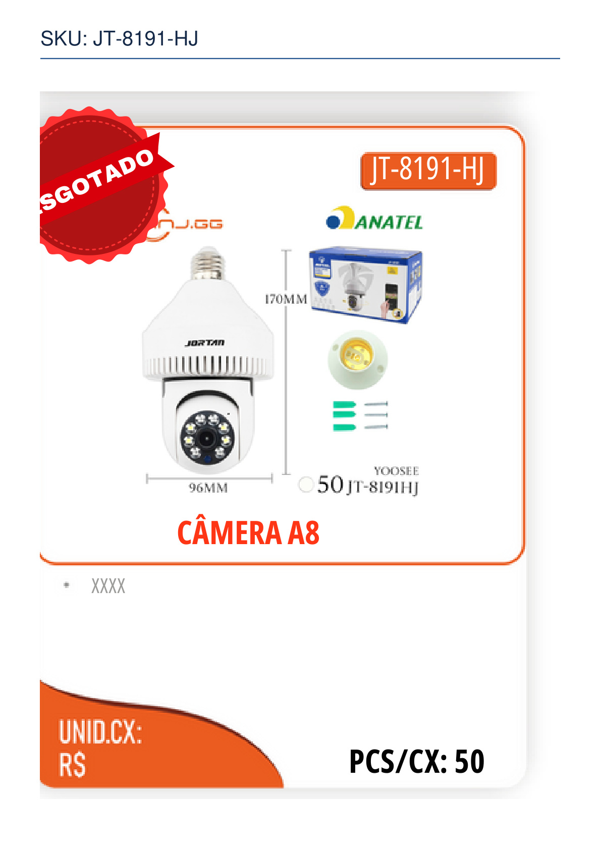CÂMERA A8